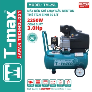 Máy nén khí có dầu Tmax TM 25L - 3 HP - 30 lít 